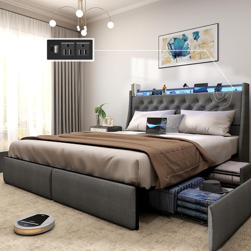 King queen full size bed - size, frame