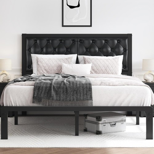 Queen bed frame upholstered - queen,