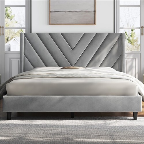 Full queen upholstered bed - full/queen,