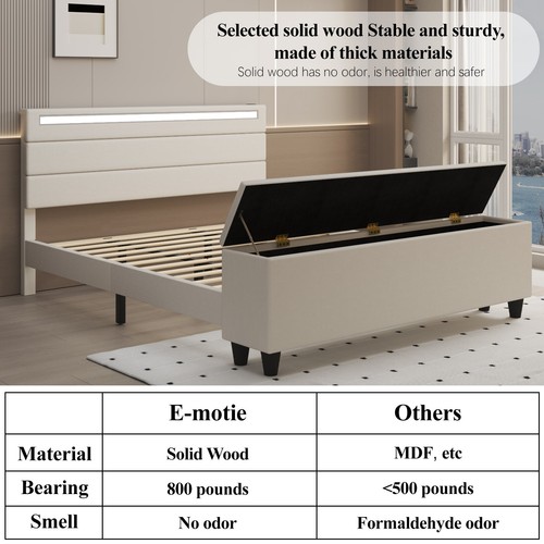 Full queen bed frame with - bed,