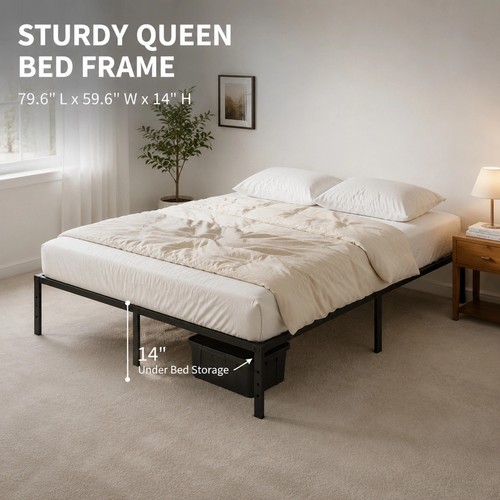 Metal queen king full size - size, bed